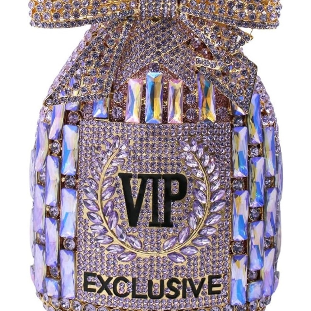 VIP Purple and Gold Clutch